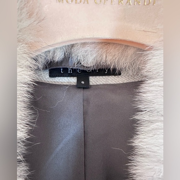 NWT Theory SUIT Gray wool blazer & pants w/ Sze 6 $1100 Retail - Picture 8 of 14